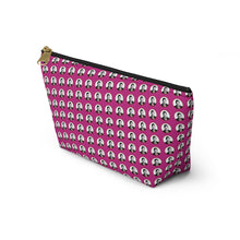 Load image into Gallery viewer, Pink Moe Accessory Pouch w T-bottom