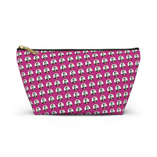 Load image into Gallery viewer, Pink Moe Accessory Pouch w T-bottom