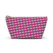 Load image into Gallery viewer, Pink Moe Accessory Pouch w T-bottom