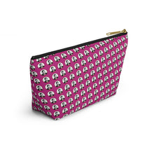 Load image into Gallery viewer, Pink Moe Accessory Pouch w T-bottom