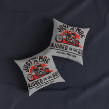 Load image into Gallery viewer, Motorcycle Moe Square Pillow