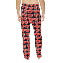 Load image into Gallery viewer, Valentine Black Men's Pajama Pants