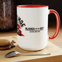 Load image into Gallery viewer, Motorcycle Moe Two-Tone Coffee Mugs, 15oz
