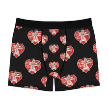 Load image into Gallery viewer, Valentine Black Men's Boxer Briefs