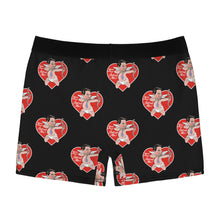 Load image into Gallery viewer, Valentine Black Men's Boxer Briefs