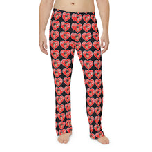 Load image into Gallery viewer, Valentine Black Men's Pajama Pants