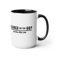 Load image into Gallery viewer, Motorcycle Moe Two-Tone Coffee Mugs, 15oz
