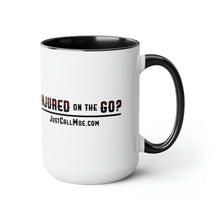 Load image into Gallery viewer, Motorcycle Moe Two-Tone Coffee Mugs, 15oz