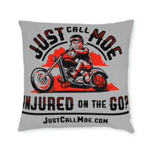 Load image into Gallery viewer, Motorcycle Moe Square Pillow