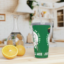 Load image into Gallery viewer, St. Patty's Day Plastic Tumbler with Straw