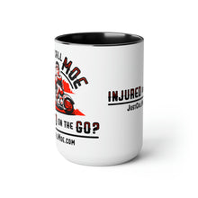 Load image into Gallery viewer, Motorcycle Moe Two-Tone Coffee Mugs, 15oz