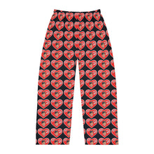 Load image into Gallery viewer, Valentine Black Men's Pajama Pants