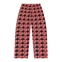Load image into Gallery viewer, Valentine Black Men's Pajama Pants