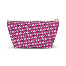 Load image into Gallery viewer, Pink Moe Accessory Pouch w T-bottom
