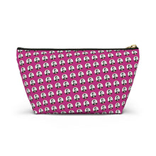 Load image into Gallery viewer, Pink Moe Accessory Pouch w T-bottom
