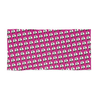 Pink Moe Beach Towel