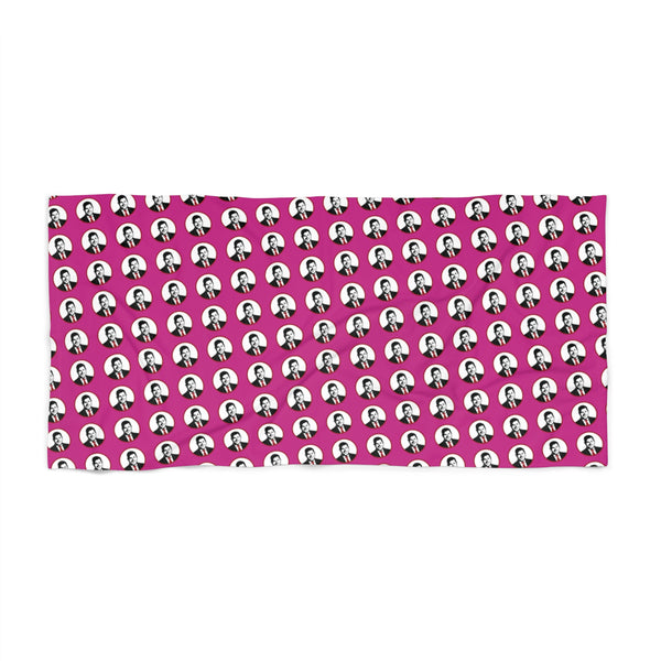 Pink Moe Beach Towel