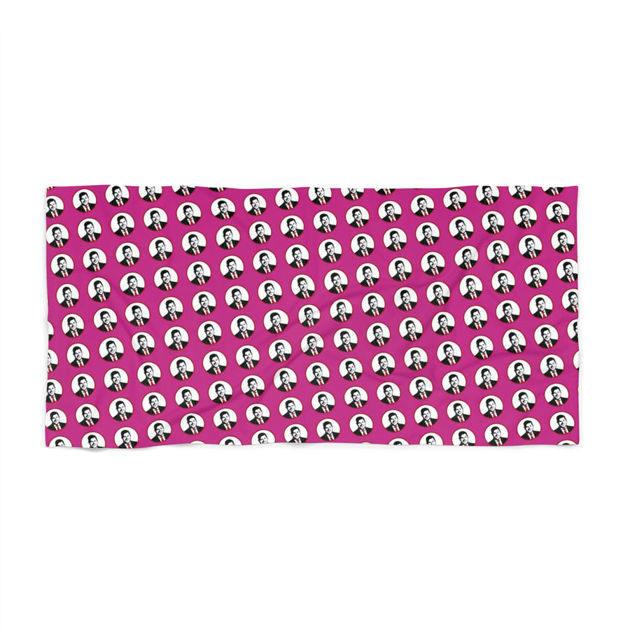 Pink Moe Beach Towel