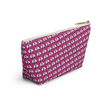 Load image into Gallery viewer, Pink Moe Accessory Pouch w T-bottom
