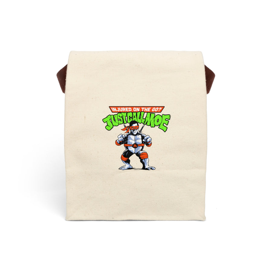 Turtle Moe Canvas Lunch Bag With Strap