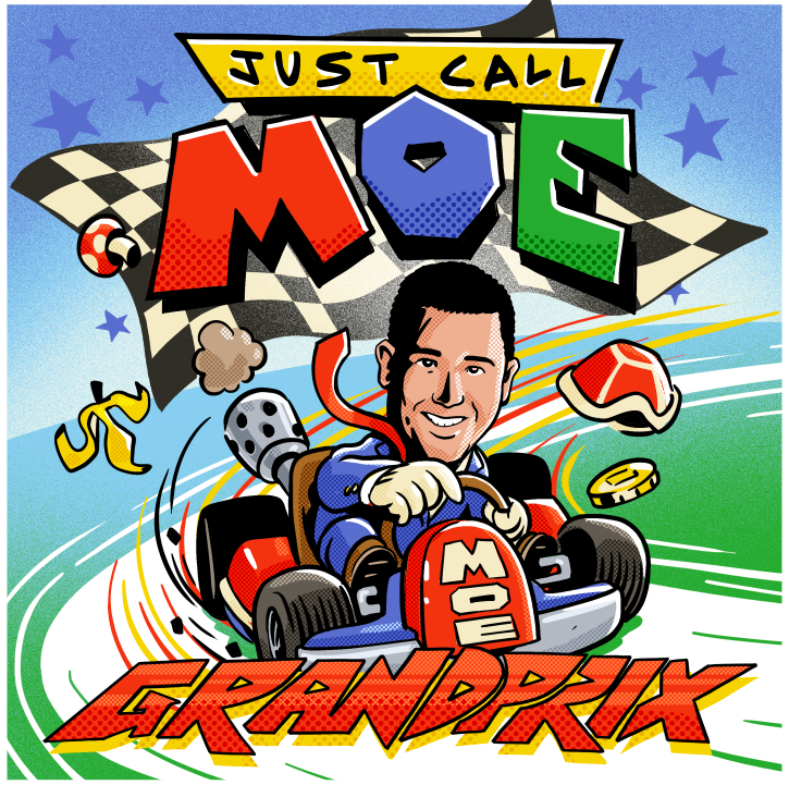 Just Call Moe Grand Prix Magnet