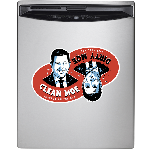 Clean Moe / Dirty Moe Reversible Dishwasher Magnet