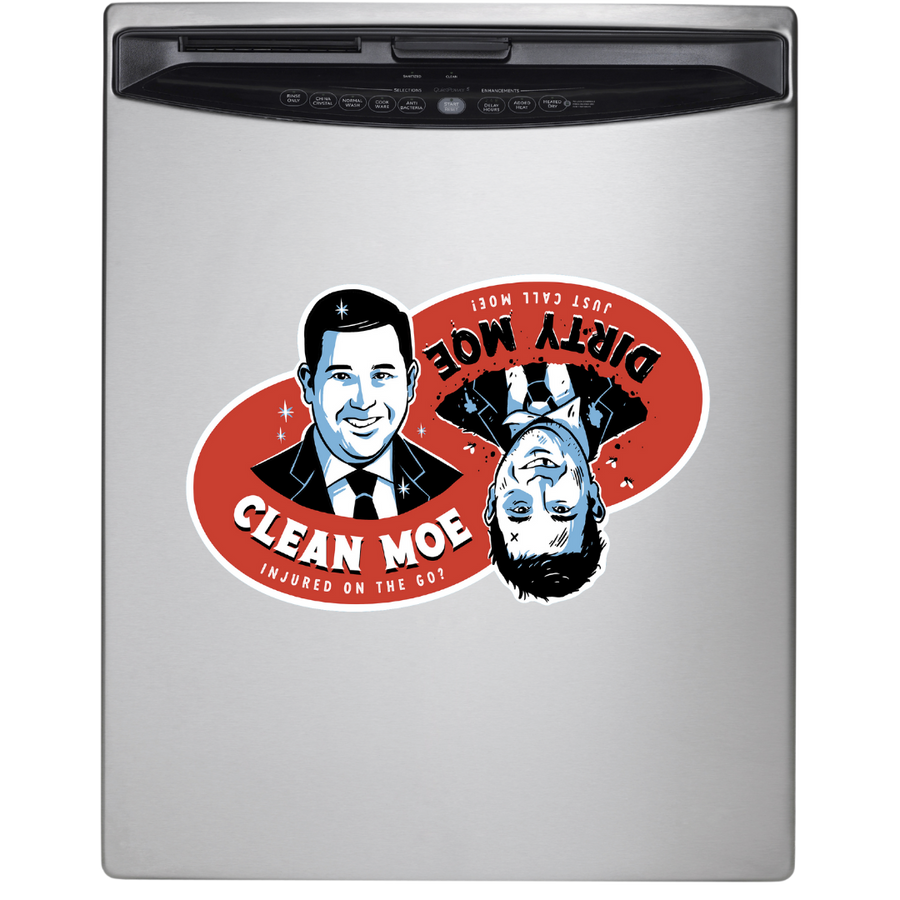 Clean Moe / Dirty Moe Reversible Dishwasher Magnet