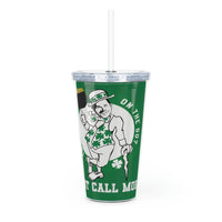 St. Patty's Day Plastic Tumbler with Straw