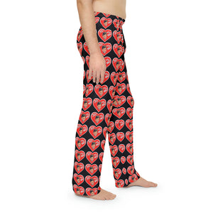 Valentine Black Men's Pajama Pants