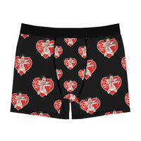 Valentine Black Men's Boxer Briefs