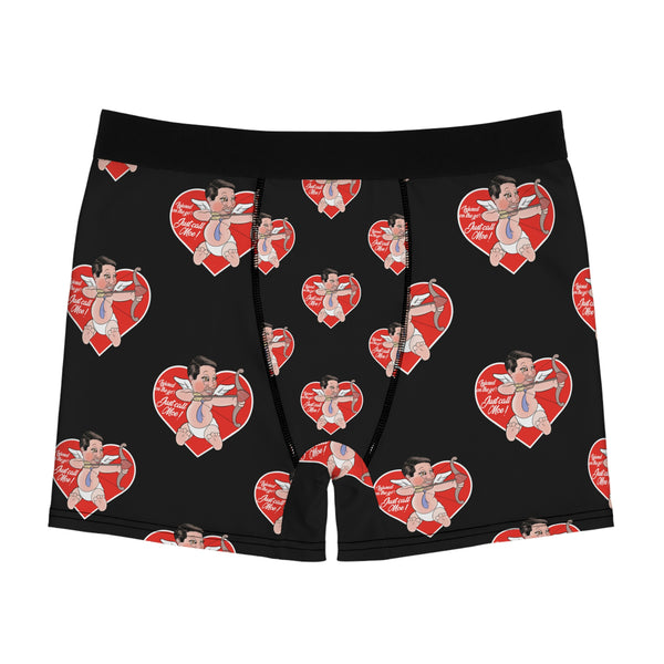 Valentine Black Men's Boxer Briefs