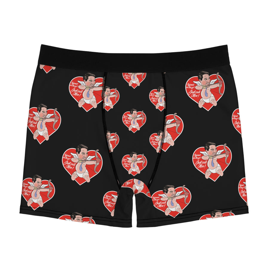 Valentine Black Men's Boxer Briefs