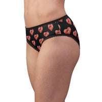 Valentine Black Women's Briefs