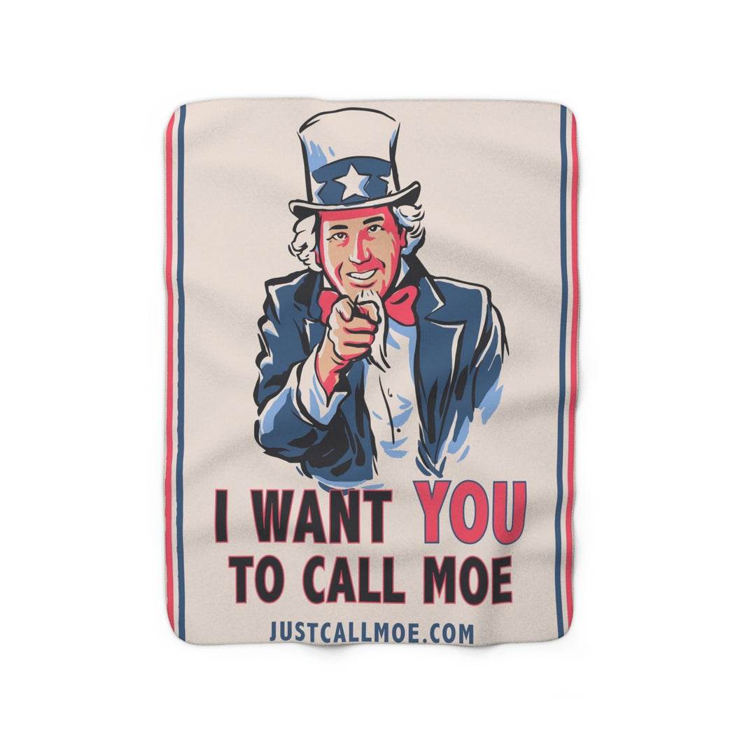 Uncle Moe Sherpa Fleece Blanket