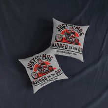 Load image into Gallery viewer, Motorcycle Moe Square Pillow
