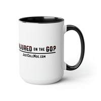 Motorcycle Moe Two-Tone Coffee Mugs, 15oz