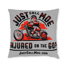 Load image into Gallery viewer, Motorcycle Moe Square Pillow
