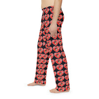 Valentine Black Men's Pajama Pants