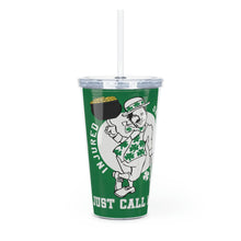 Load image into Gallery viewer, St. Patty&#39;s Day Plastic Tumbler with Straw
