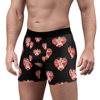 Valentine Black Men's Boxer Briefs